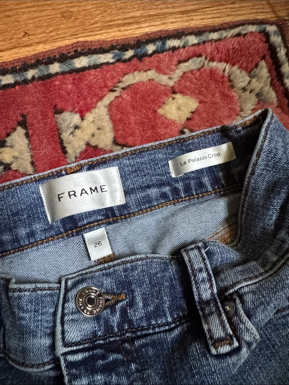 Frame Denim Le Palazzo Crop Wide Leg Women's Jeans 26